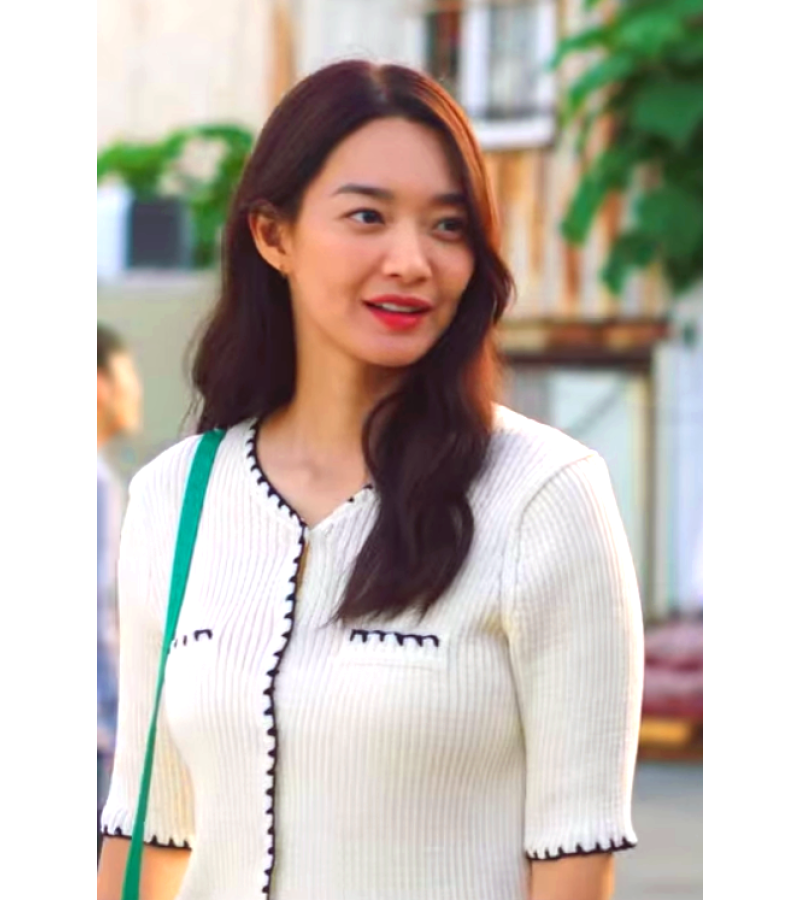Hometown Cha-Cha-Cha Yoon Hye-jin (Shin Min-a) Inspired Cardigan 001 - ONE SIZE ONLY (Sleeves are long) / Thin Material / Cream White - 