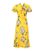 Hometown Cha-Cha-Cha Yoon Hye-jin (Shin Min-a) Inspired Dress 003 - S / Midi Dress Length / Yellow - Dresses