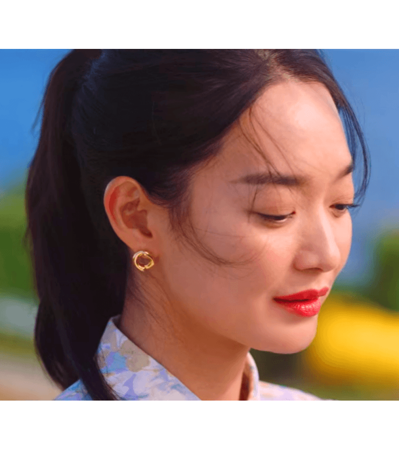 Hometown Cha-Cha-Cha Yoon Hye-jin (Shin Min-a) Inspired Earrings 028 - ONE SIZE ONLY / Gold - Earrings