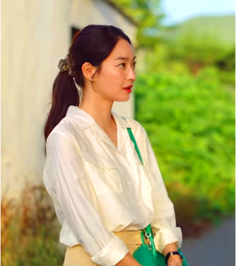 Hometown Cha-Cha-Cha Yoon Hye-jin (Shin Min-a) Inspired Hair Accessory 006 - ONE SIZE ONLY / Forest Green - Hair Accessories