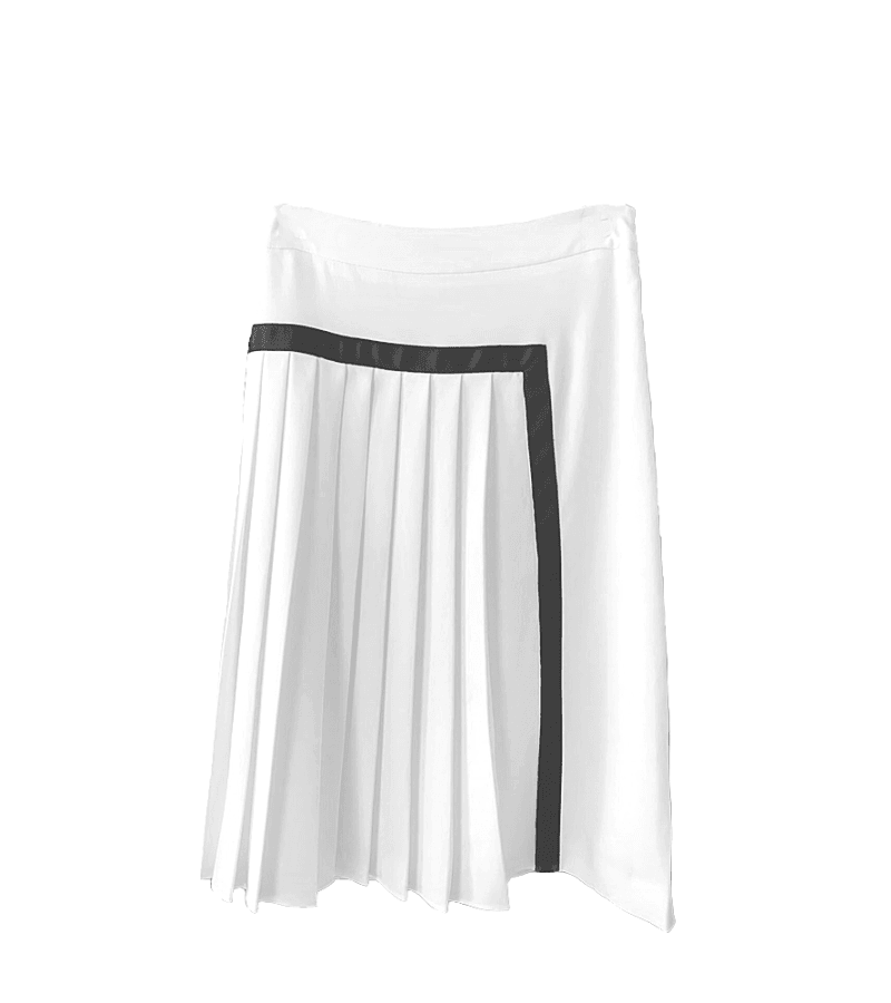 Hometown Cha-Cha-Cha Yoon Hye-jin (Shin Min-a) Inspired Skirt 001 - S / Slightly Above Knee Length (Shorter than that in the drama） / White 