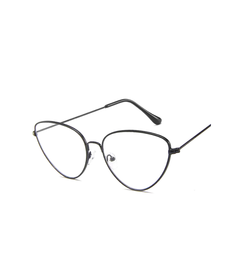 Hotel Del Luna IU Inspired Glasses 001 - Black / Without Lens (Frame Only) - Glasses