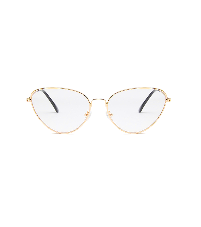 Hotel Del Luna IU Inspired Glasses 001 - Gold / With Lens - Glasses