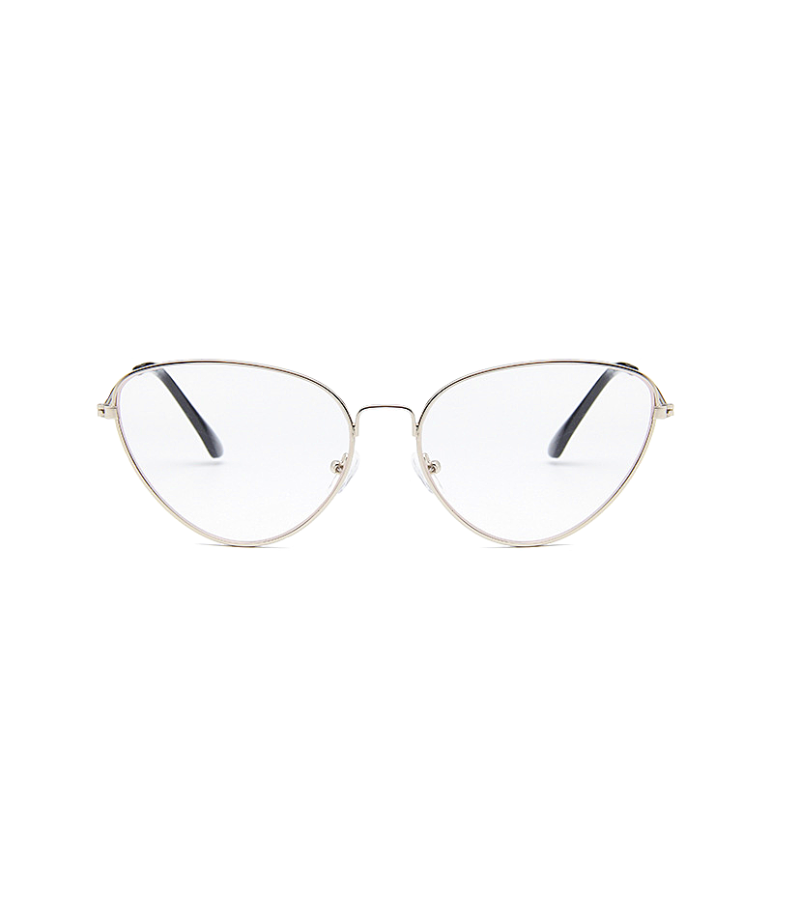 Hotel Del Luna IU Inspired Glasses 001 - Silver / With Lens - Glasses