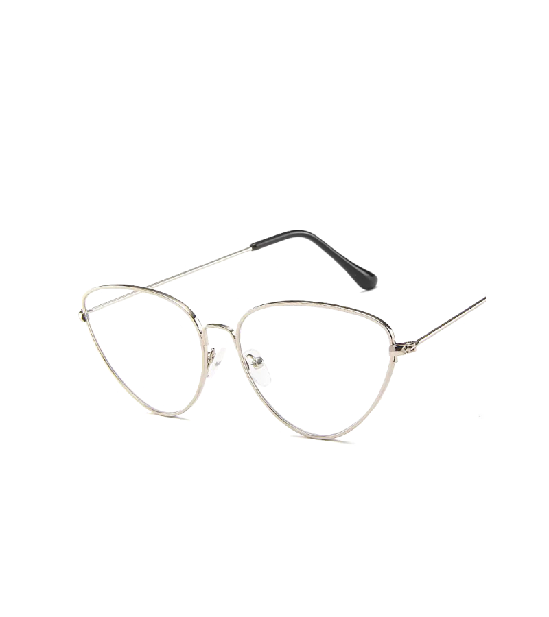 Hotel Del Luna IU Inspired Glasses 001 - Silver / Without Lens (Frame Only) - Glasses