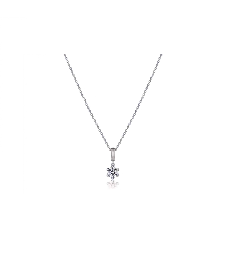 Hotel Del Luna IU Inspired Necklace 006 - ONE SIZE ONLY / Silver - Necklaces