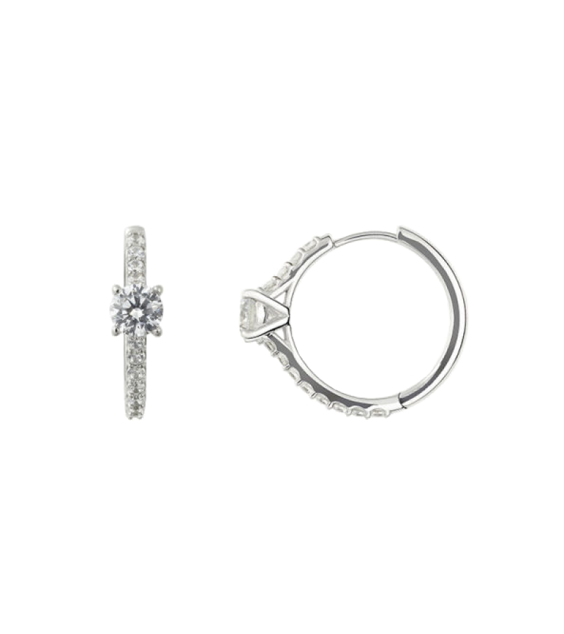 HyunA Inspired Earrings 001 - ONE SIZE ONLY / Silver - Earrings