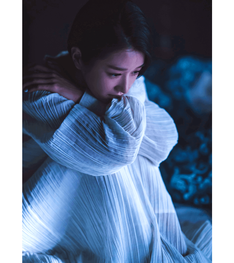 It’s Okay To Not Be Okay Seo Ye-ji Inspired Dress 036 (Night Gown) - ONE SIZE ONLY / White - Dresses