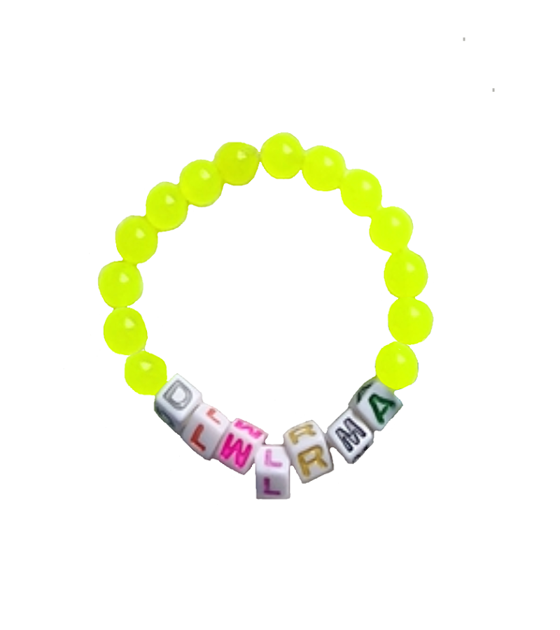 IU Inspired Bracelet 001 - Neon Yellow (Same as IU) / DLWLRMA - Bracelet