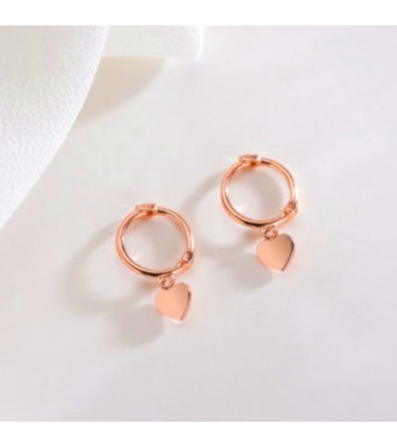 IU Inspired Earrings 012 - ONE SIZE ONLY / Rose Gold - Earrings