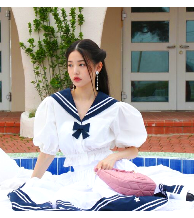 IVE Jang Won-young Inspired Top and Skirt Set 001 - Dresses