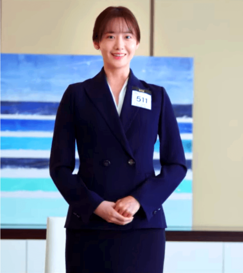 King The Land Cheon Sa-rang (Im Yoon-ah) Inspired Top and Skirt Set 001 (Uniform) - Outfit Sets