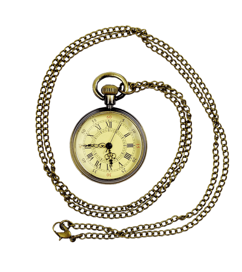 King The Land Goo Won (Lee Jun-ho) Inspired Pocket Watch - 3.8 CM (DIAMETER) / Antique Brass - Clocks