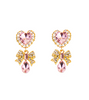 Korean Fairytale Earrings - ONE SIZE ONLY / Pink / Pierced - Earrings