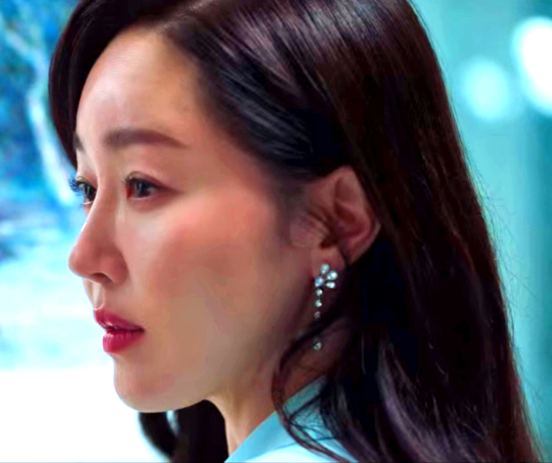 Little Women Won Sang-ah (Uhm Ji-Won) Inspired Earrings 002 - ONE SIZE ONLY / Silver - Earrings