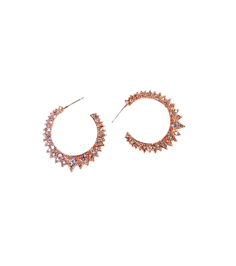 When The Camellia Blooms Gong Hyo Jin Inspired Earrings 005 - ONE SIZE ONLY / Rose Gold - Earrings