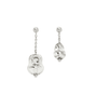 Love In Contract Choi Sang-eun (Park Min Young) Inspired Earrings 015 - Asymmetrical Pair (1 Long + 1 Short) / ONE SIZE ONLY / Silver -