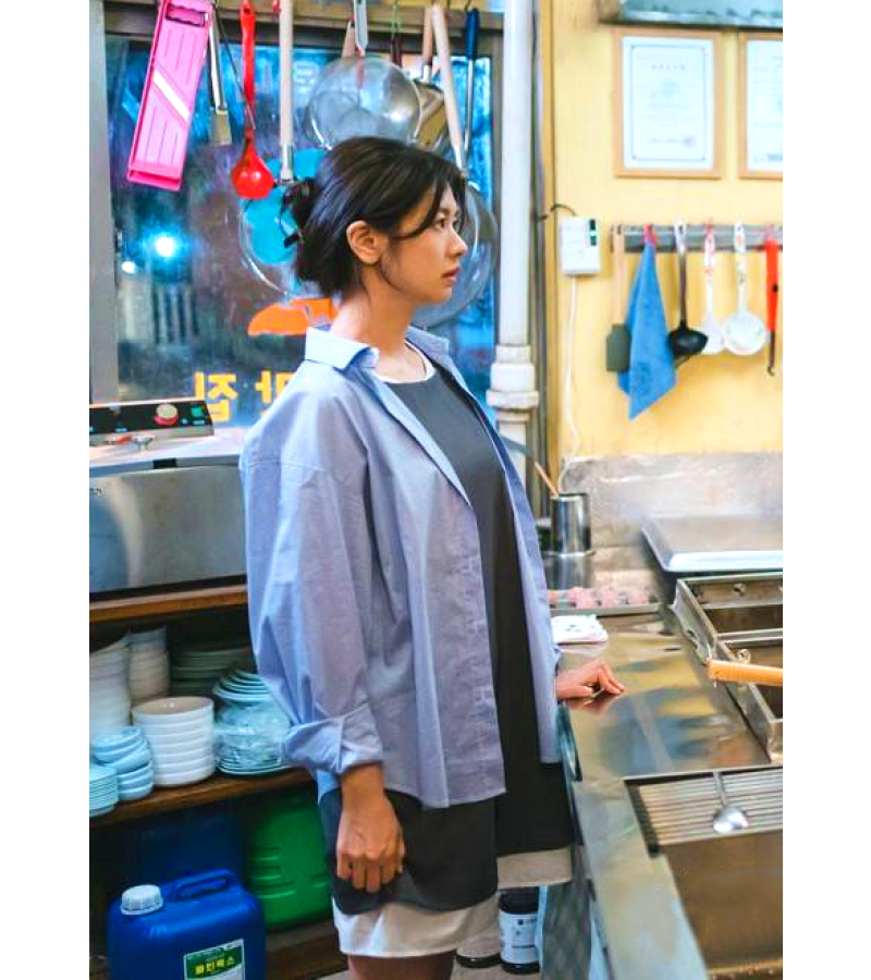 Love Next Door Bae Seok-ryu (Jung So-min) Shirt 001 [100% Authentic!] - ONE SIZE ONLY (FREE SIZE) / Blue / Dispatched only in 10 Working