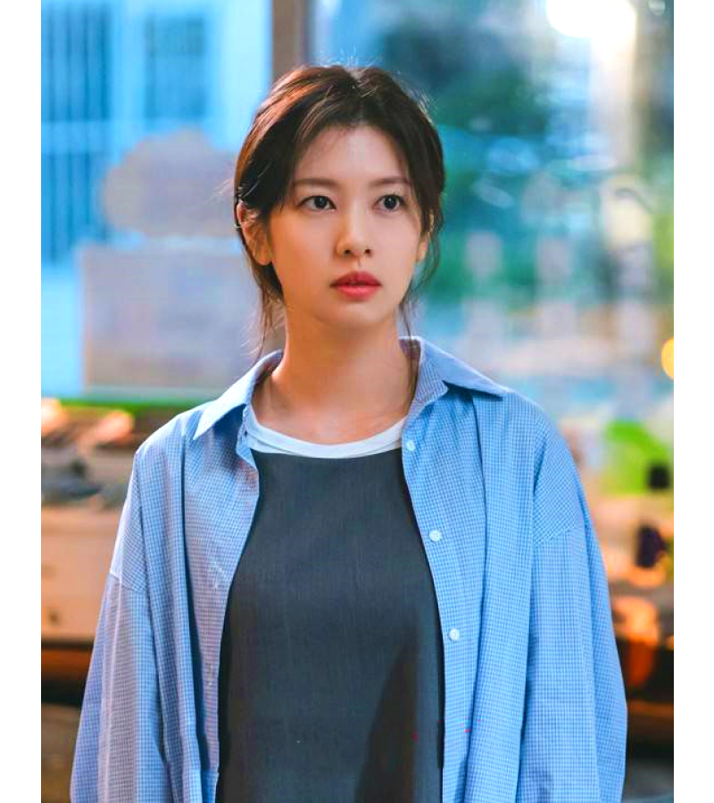 Love Next Door Bae Seok-ryu (Jung So-min) Shirt 001 [100% Authentic!] - ONE SIZE ONLY (FREE SIZE) / Blue / Dispatched only in 10 Working