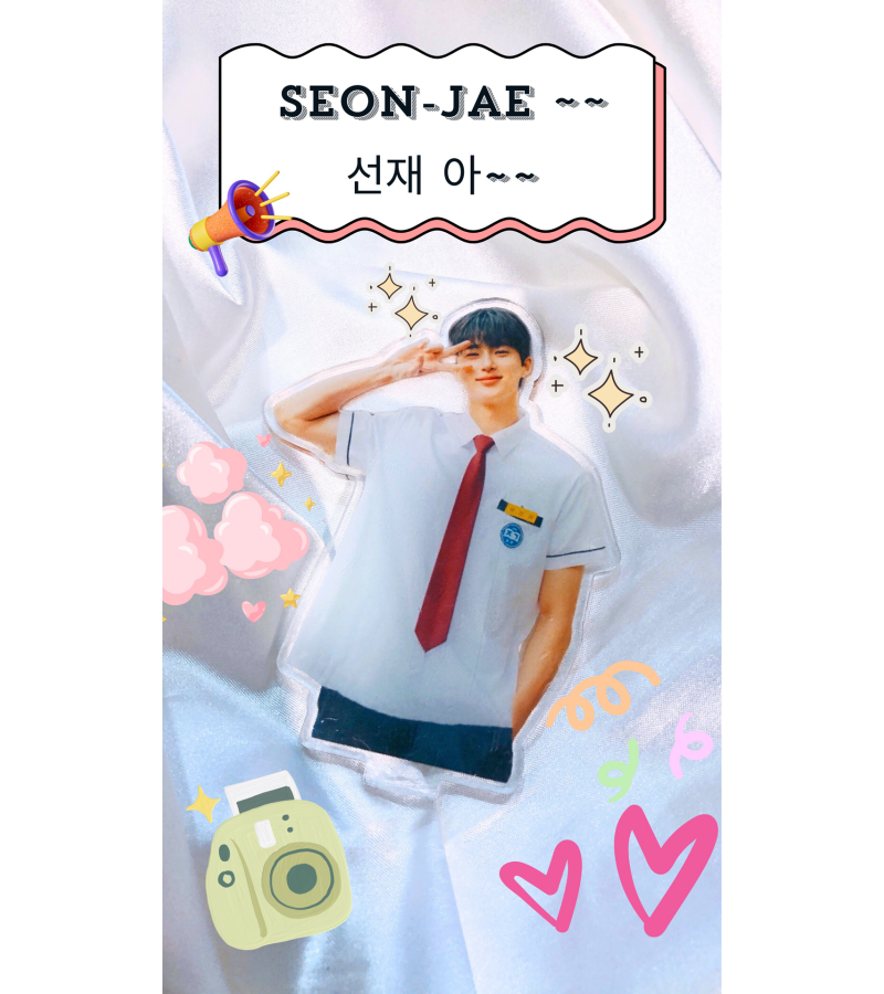 Lovely Runner Ryu Seon-jae (Byeon Woo-seok) Inspired Standee Plaque 001 - Small (9 CM x 5 CM) / Clear Acrylic Plaque / Self-Affixed