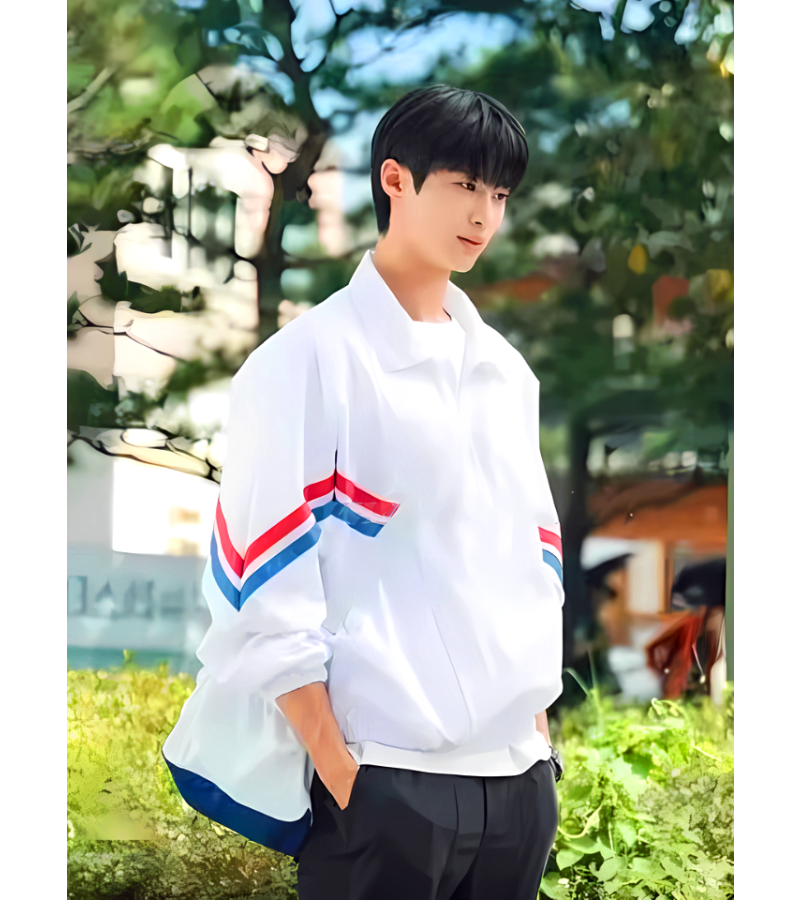 Lovely Runner Ryu Sun-jae (Byeon Woo-seok) Unisex Jacket 001 [100% Authentic!] - M (UNISEX FIT) / White (Same as Byeon Woo-seok) / Instock