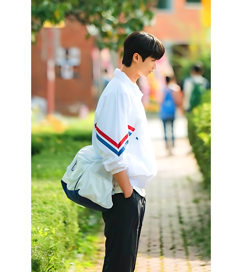 Lovely Runner Ryu Sun-jae (Byeon Woo-seok) Unisex Jacket 001 [100% Authentic!] - M (UNISEX FIT) / White (Same as Byeon Woo-seok) / Instock