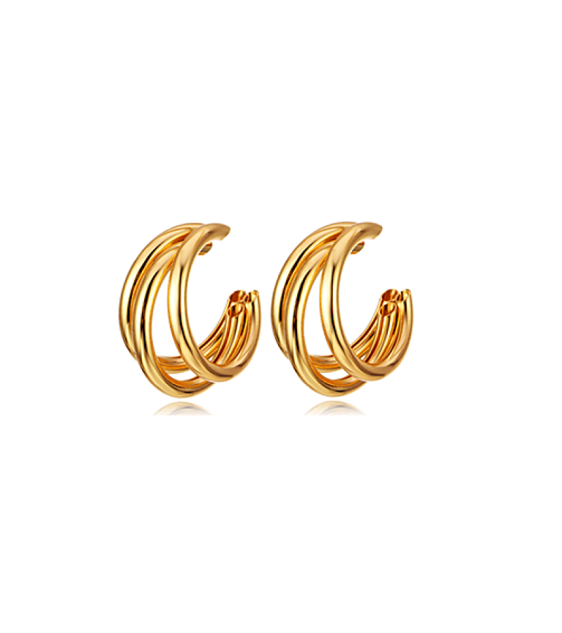 Mother of Mine Kim So Yeon Inspired Earrings 002 - ONE SIZE ONLY / Gold - Earrings