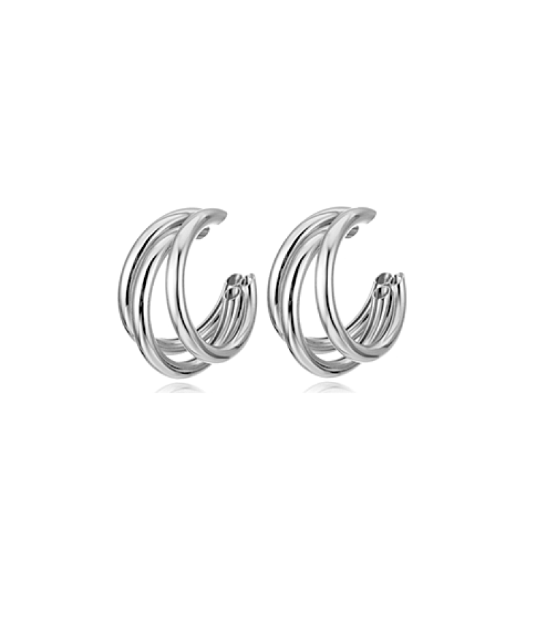 Mother of Mine Kim So Yeon Inspired Earrings 002 - ONE SIZE ONLY / Silver - Earrings