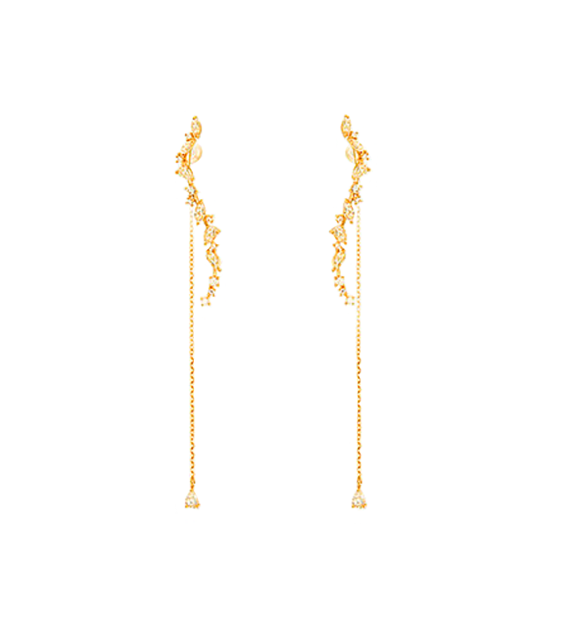 Jun Ji Hyun Inspired Earrings 004 - ONE SIZE ONLY / Gold - Earrings
