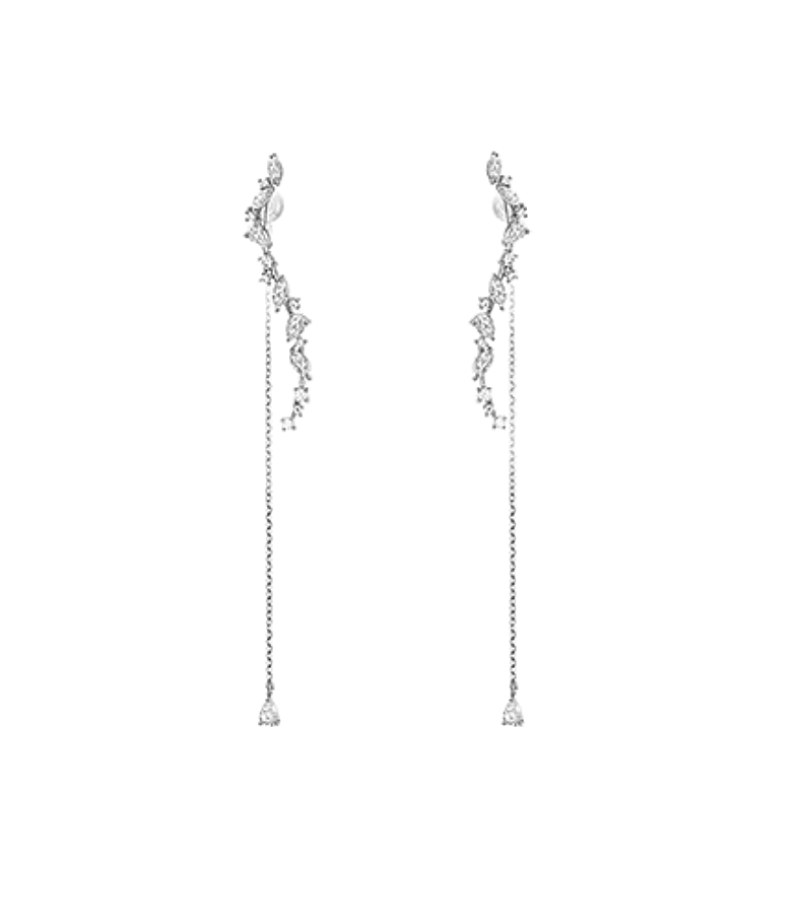 Jun Ji Hyun Inspired Earrings 004 - ONE SIZE ONLY / Silver - Earrings