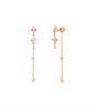Jun Ji Hyun Inspired Earrings 010 - Earrings Only (No Necklace) / ONE SIZE ONLY / Rose Gold - Earrings