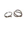 Jun Ji Hyun Inspired Ring 003 - Open-ended (Free Size) / A Set (2 Rings) / Dark Gray - Rings