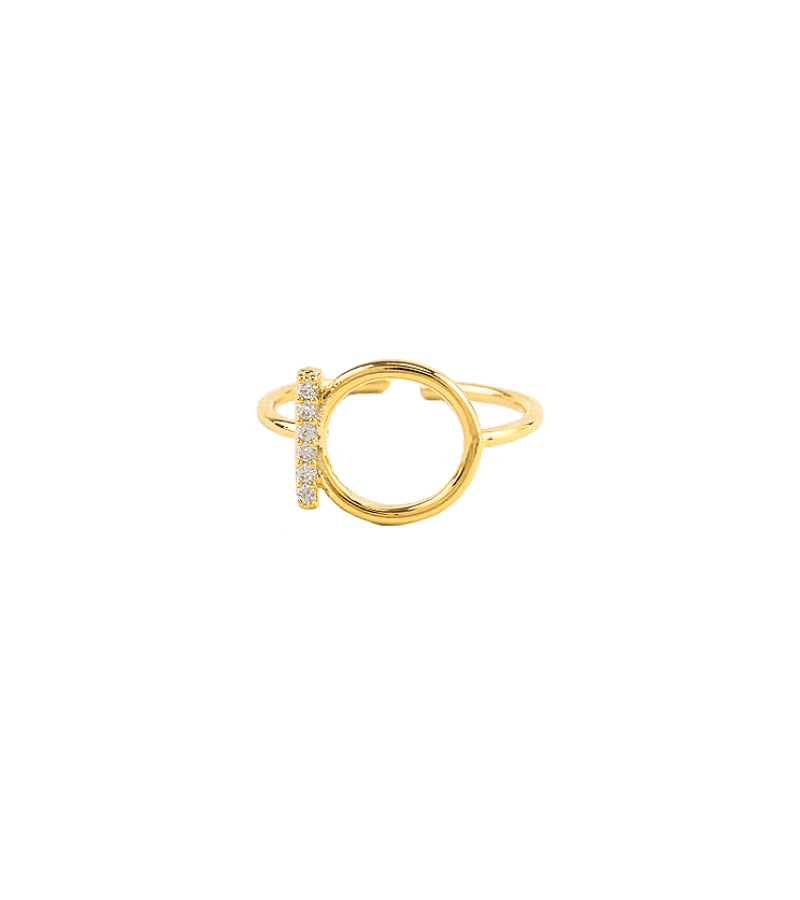 Jun Ji Hyun Inspired Ring 004 - Open-ended (Free Size) / ONE SIZE ONLY / Gold - Rings