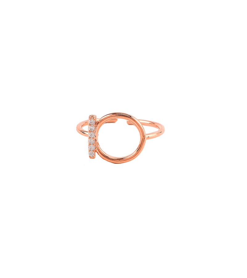 Jun Ji Hyun Inspired Ring 004 - Open-ended (Free Size) / ONE SIZE ONLY / Rose Gold - Rings