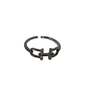 Mount Jiri / Jirisan Jun Ji Hyun Inspired Ring 007 - ONE SIZE ONLY / Open-ended (Free Size) / Black - Rings