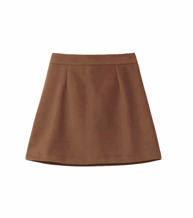 My Demon Do Do-hee (Kim Yoo-jung) Inspired Top and Skirt Set 003 - Skirt Only / S / Brown - Outfit Sets