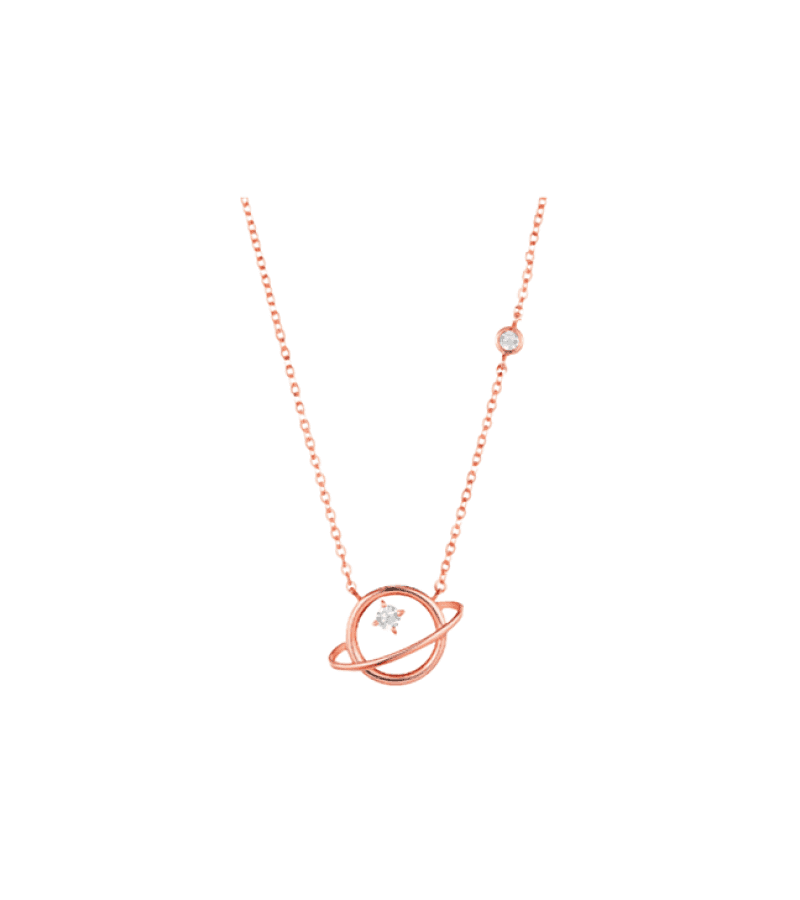 Nevertheless Yoo Na-bi (Han So-hee) Inspired Necklace 003 - ONE SIZE ONLY / Rose Gold - Necklace