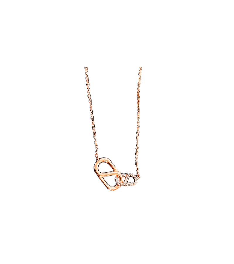 Nevertheless Yoo Na-bi (Han So-hee) Inspired Necklace 005 - ONE SIZE ONLY / Rose Gold - Necklace