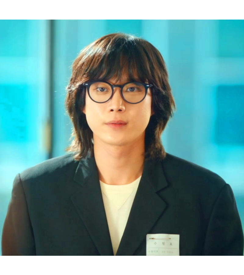 No Gain No Love Kim Ji-wook (Kim Young-dae) Inspired Glasses 001 - ONE SIZE ONLY / Black / Degree Lens - Eyeglasses