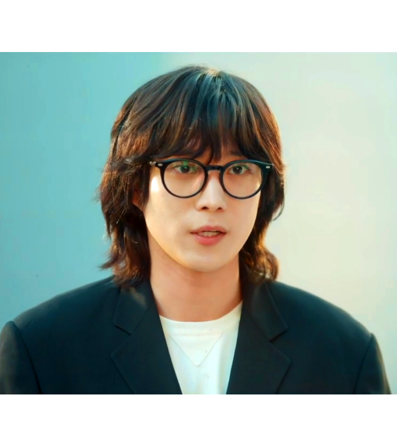 No Gain No Love Kim Ji-wook (Kim Young-dae) Inspired Glasses 001 - ONE SIZE ONLY / Black / Degree Lens - Eyeglasses