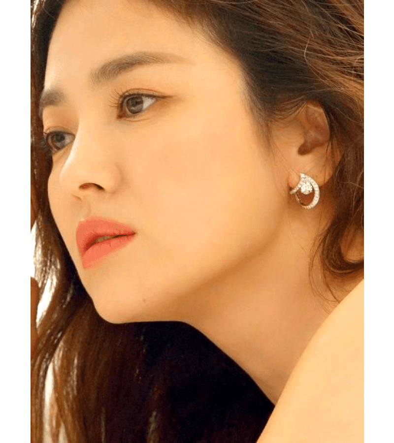 Now We Are Breaking Up Ha Young-Eun (Song Hye Kyo) Inspired Earrings 007 - ONE SIZE ONLY / Silver - Earrings