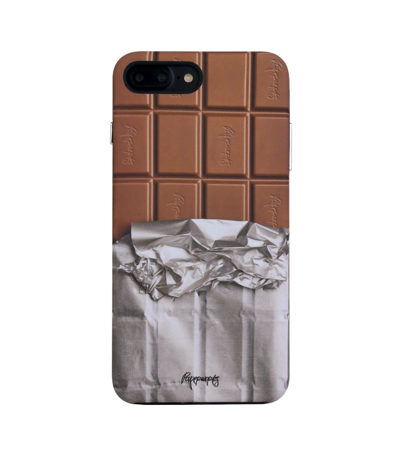 Paperworks Chocolate iPhone Case - Black Soft Surface Material / iPhone 7 Plus - iPhone Case