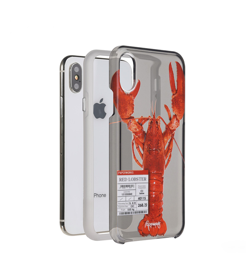 Paperworks Lobster iPhone Case - White Soft Surface Material / iPhone X - iPhone Case