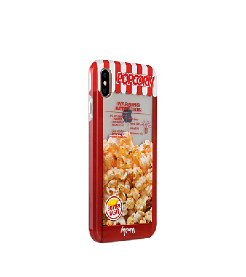 Paperworks® Popcorn iPhone X Case - White Soft Surface Material / iPhone X - iPhone Case