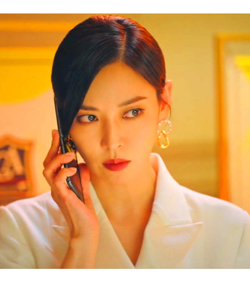 Penthouse 2 Cheon Seo-jin (Kim So-yeon) Inspired Earrings 004 - ONE SIZE ONLY / Gold - Earrings