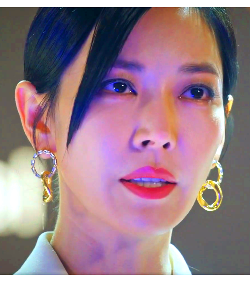 Penthouse 2 Cheon Seo-jin (Kim So-yeon) Inspired Earrings 004 - ONE SIZE ONLY / Gold - Earrings