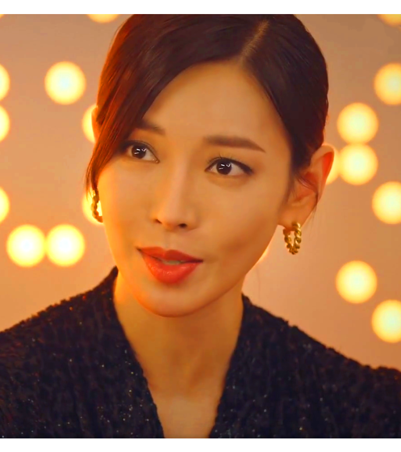 Penthouse 2 Cheon Seo-jin (Kim So-yeon) Inspired Earrings 006 - ONE SIZE ONLY / Gold - Earrings