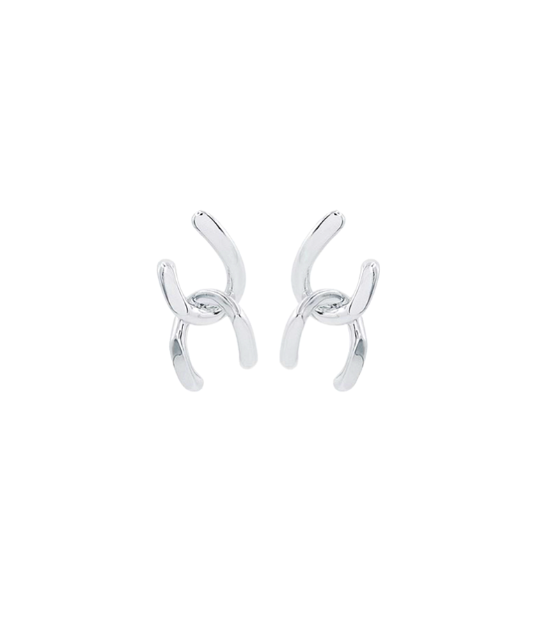 Penthouse 2 Cheon Seo-jin (Kim So-yeon) Inspired Earrings 007 - ONE SIZE ONLY / Silver - Earrings