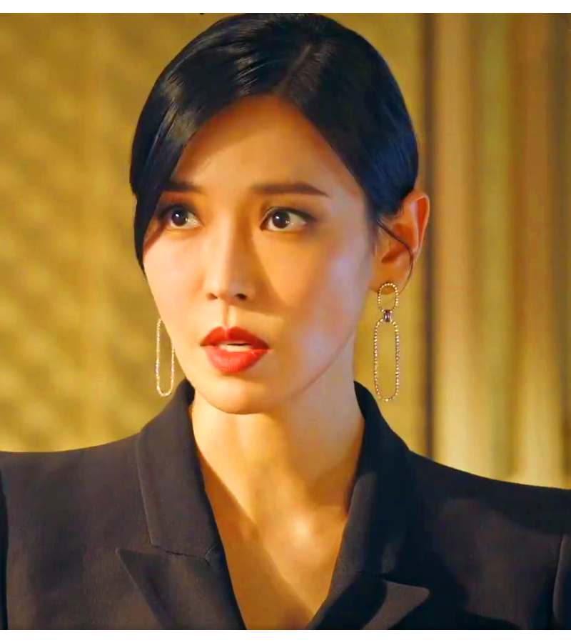 Penthouse 2 Cheon Seo-jin (Kim So-yeon) Inspired Earrings 008 - ONE SIZE ONLY / Silver - Earrings