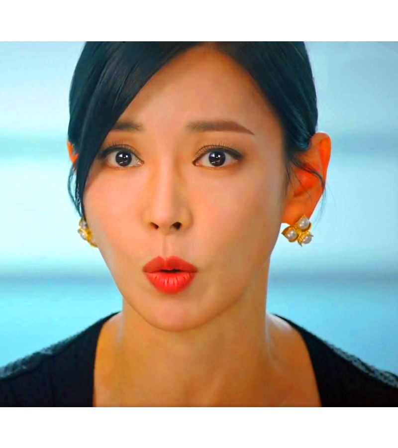 Penthouse 2 Cheon Seo-jin (Kim So-yeon) Inspired Earrings 009 - ONE SIZE ONLY / Gold - Earrings